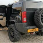 Hummer H3 grijs kenteken ombouw