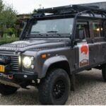 Land Rover Defender 110 L316 grijs kenteken ombouw
